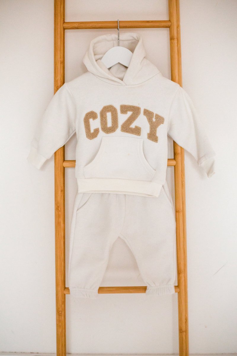 COZY Mini Tracksuit Off-White Set
