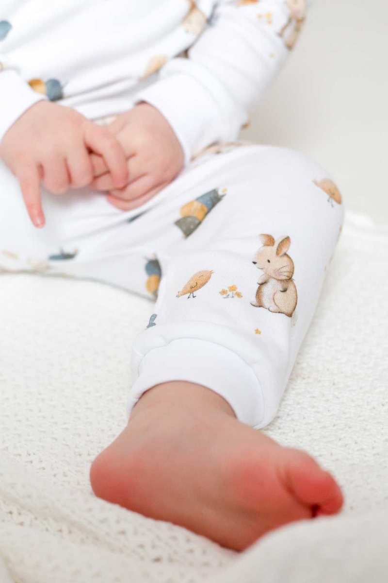 Cozy Easter Bunny Bamboo & Organic Cotton Two-Piece Set Long Sleeve Pyjamas