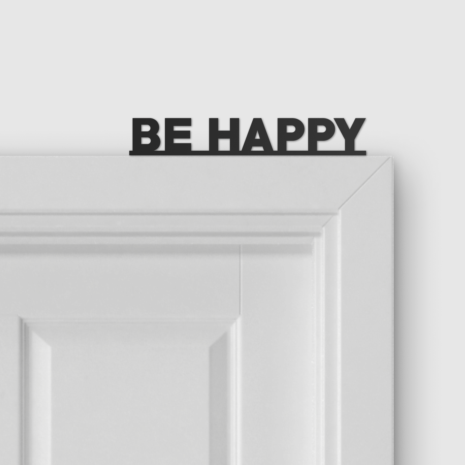 BE HAPPY door topper and door tag