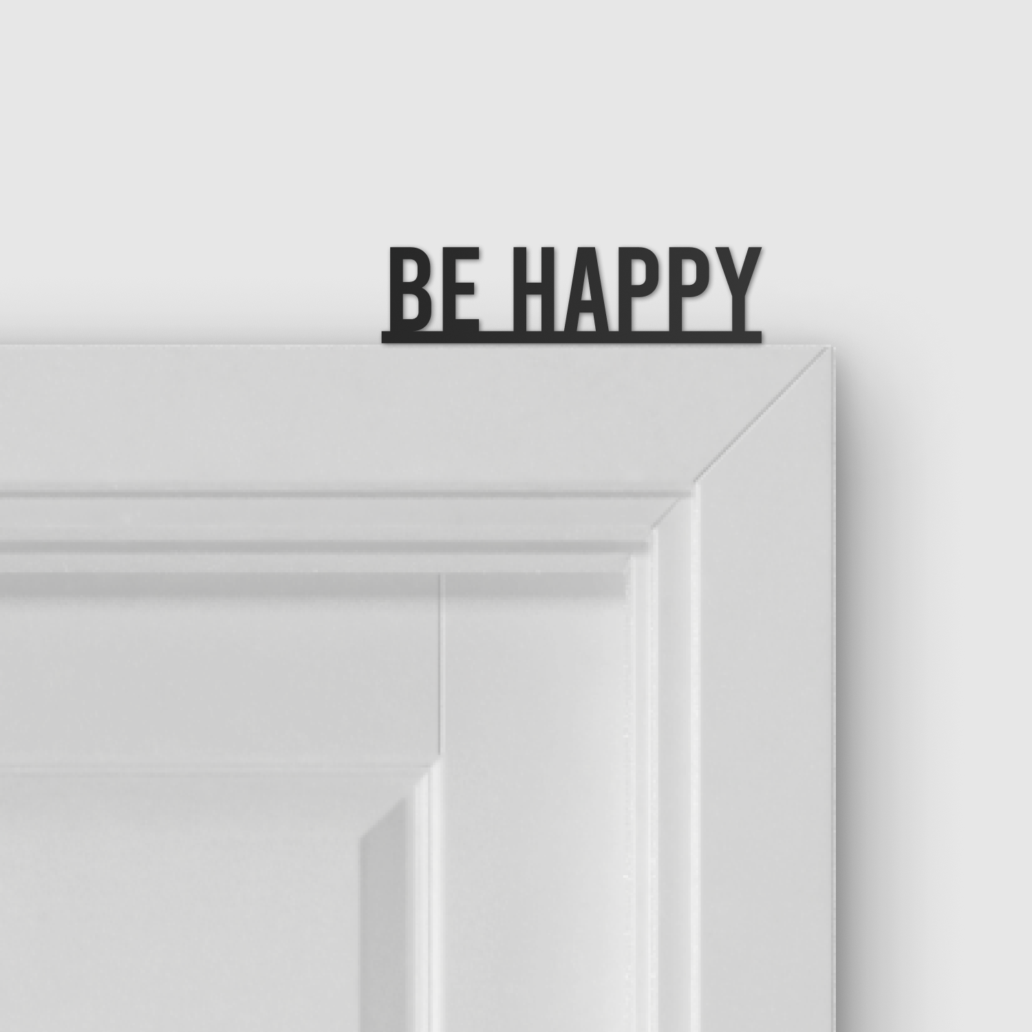 BE HAPPY door topper and door tag