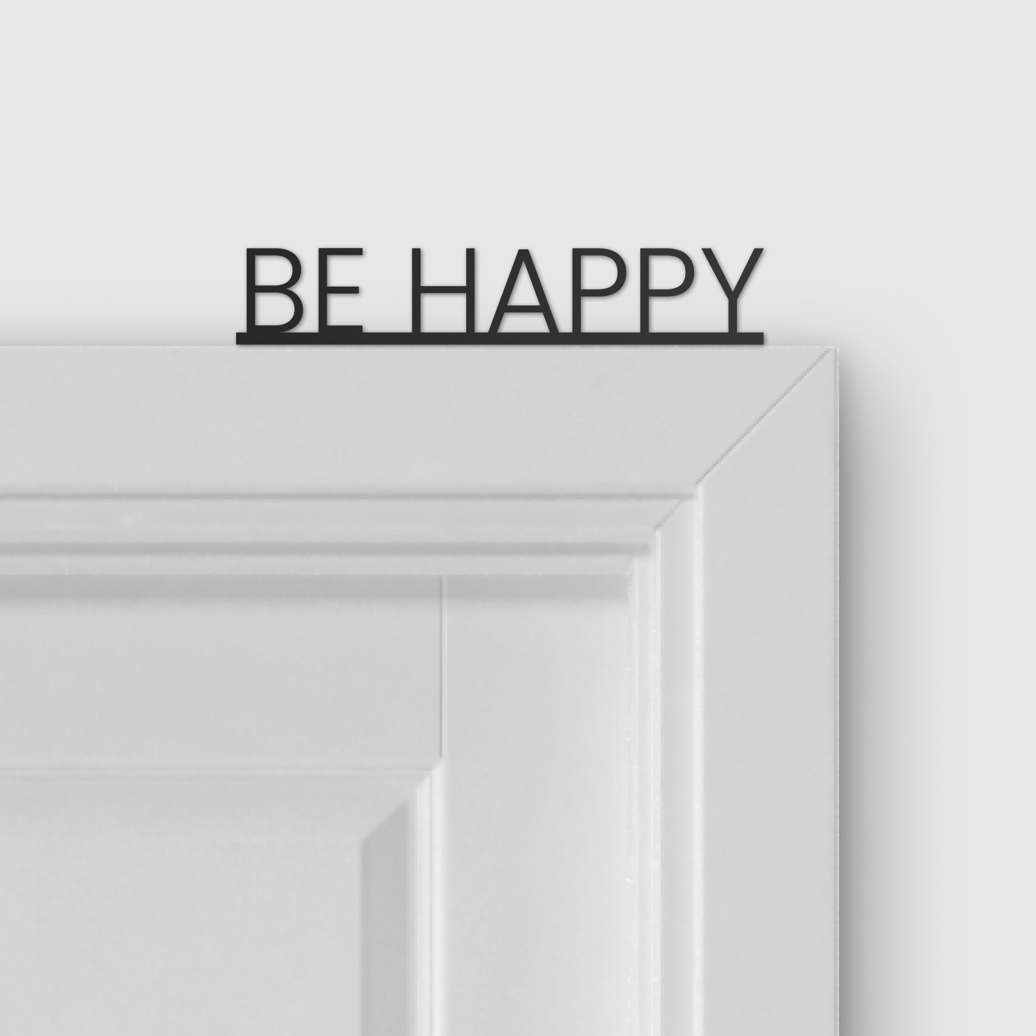 BE HAPPY door topper and door tag