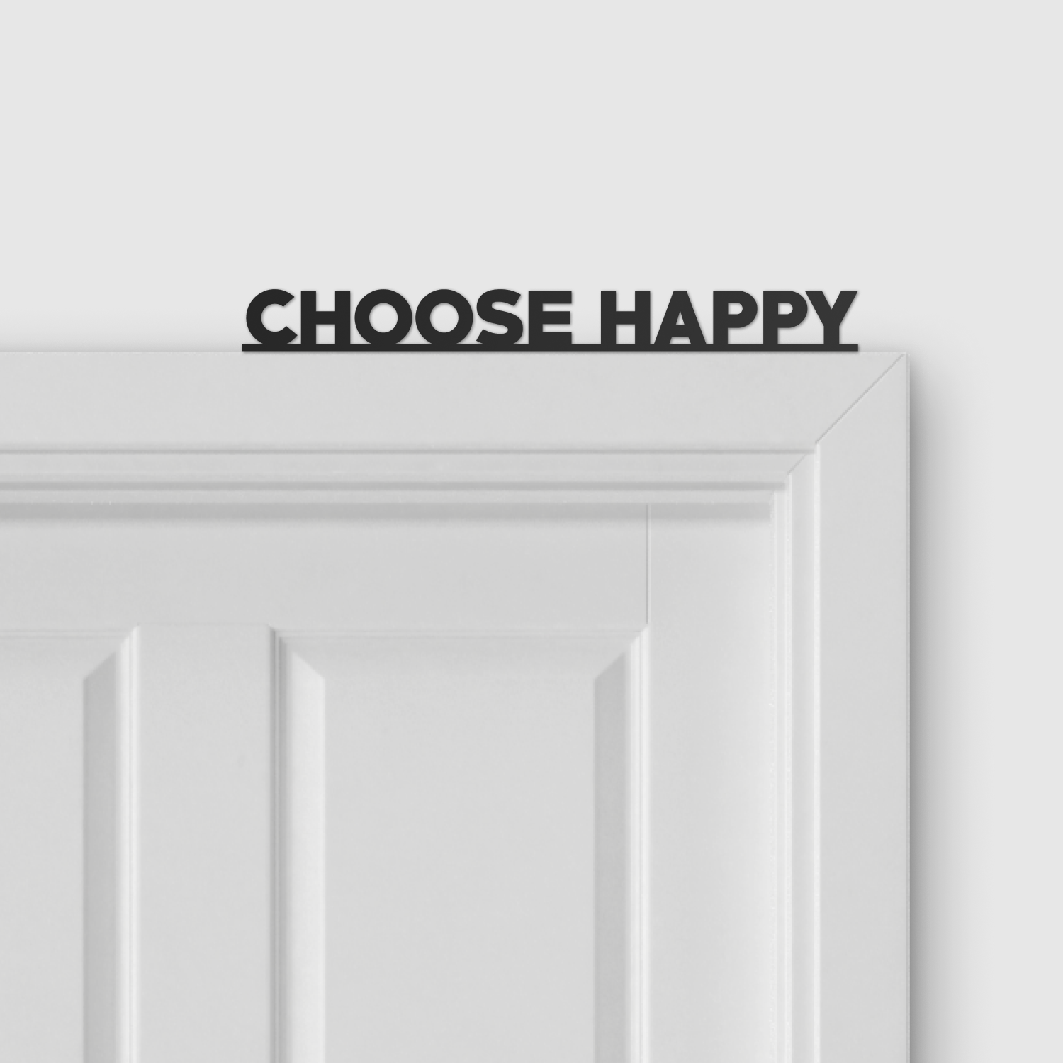 CHOOSE HAPPY door topper and door tag