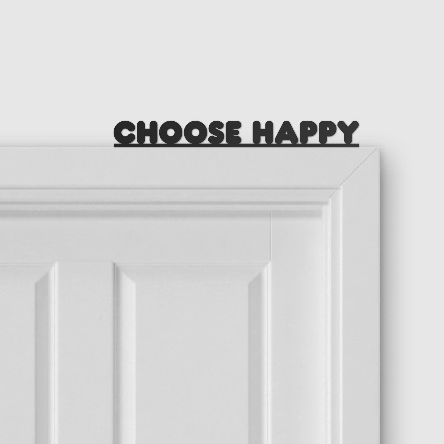 CHOOSE HAPPY door topper and door tag