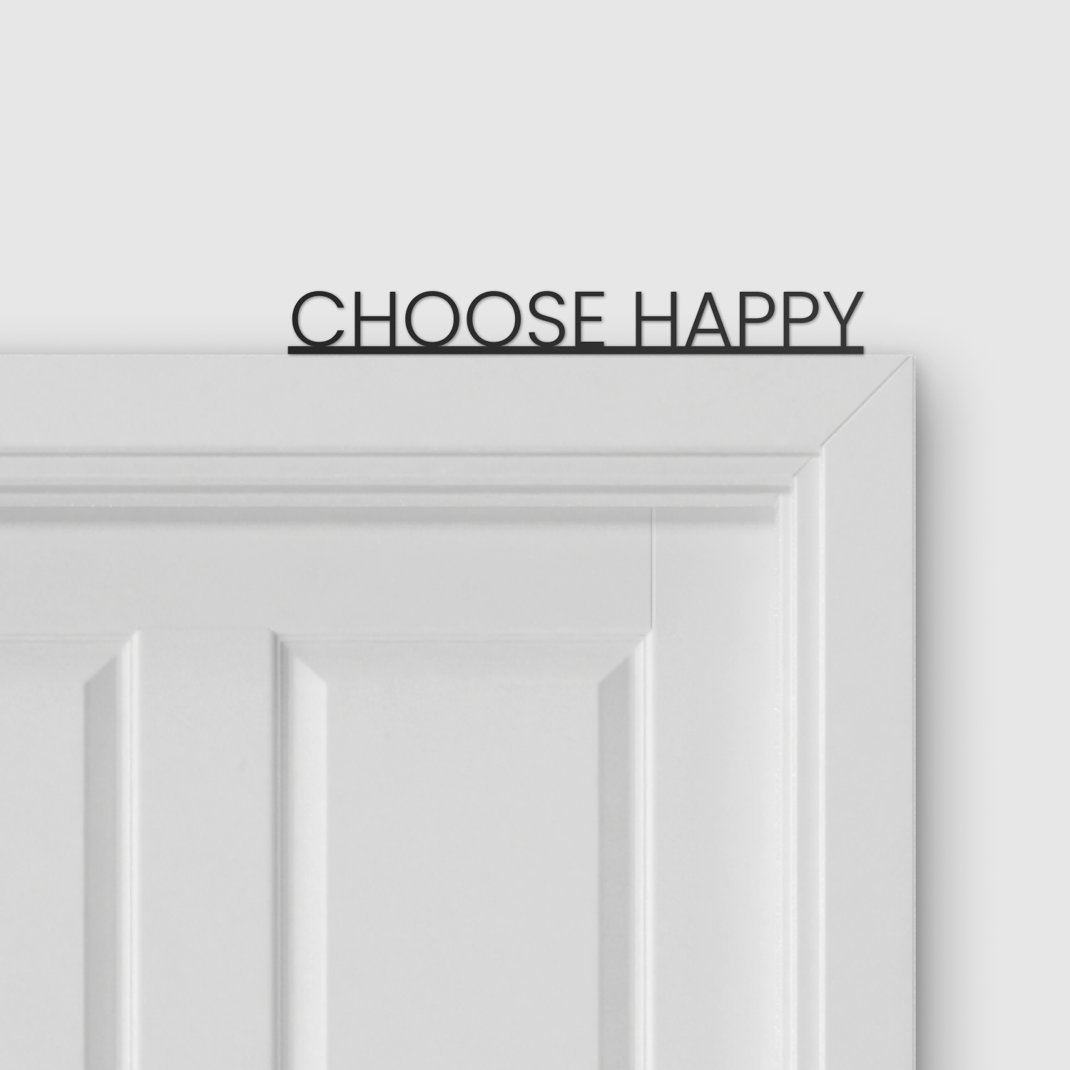 CHOOSE HAPPY door topper and door tag
