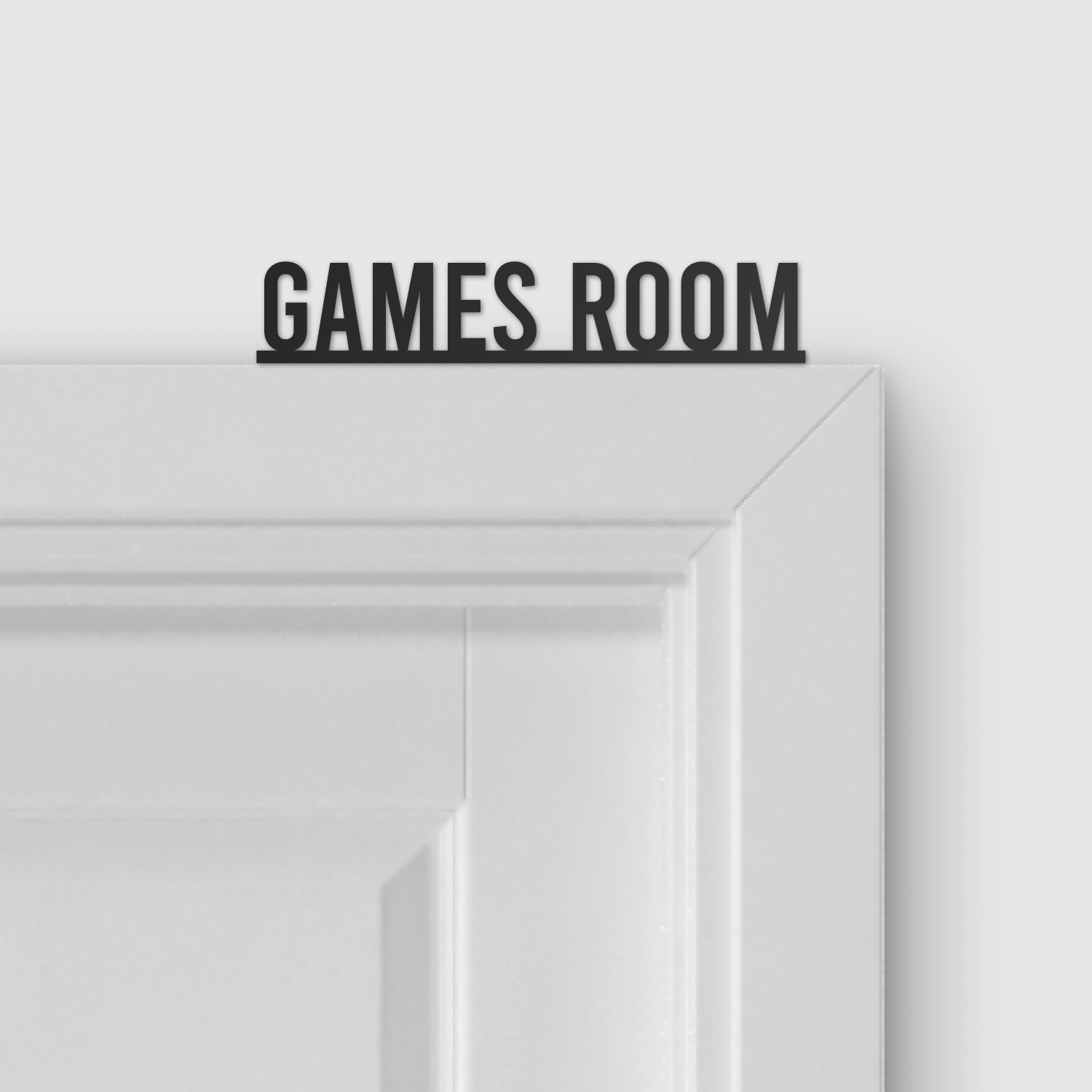 GAMES ROOM door topper and door tag