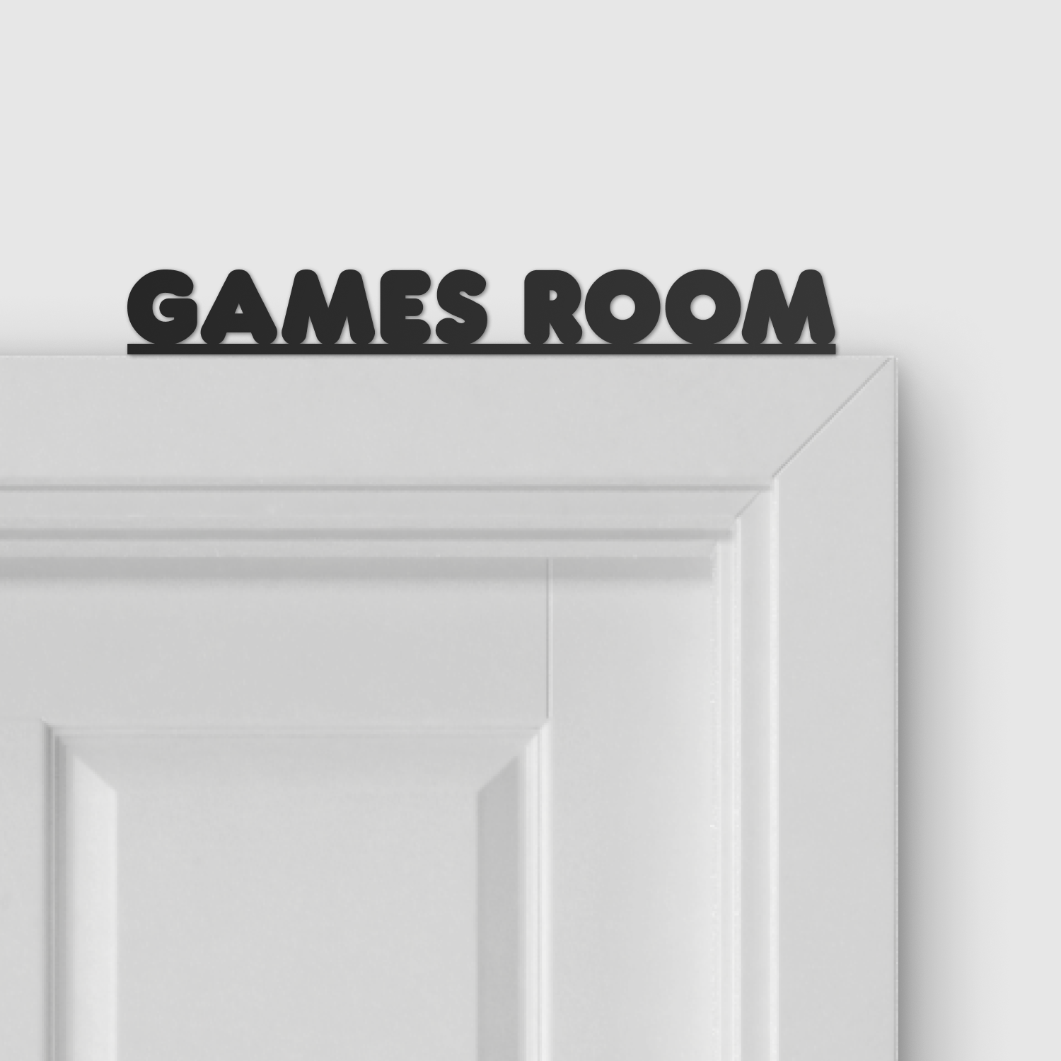 GAMES ROOM door topper and door tag