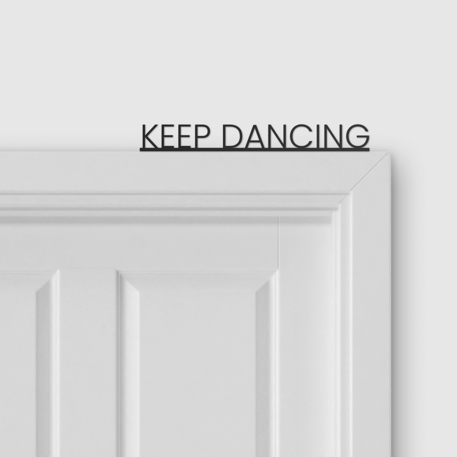 KEEP DANCING door topper and door tag