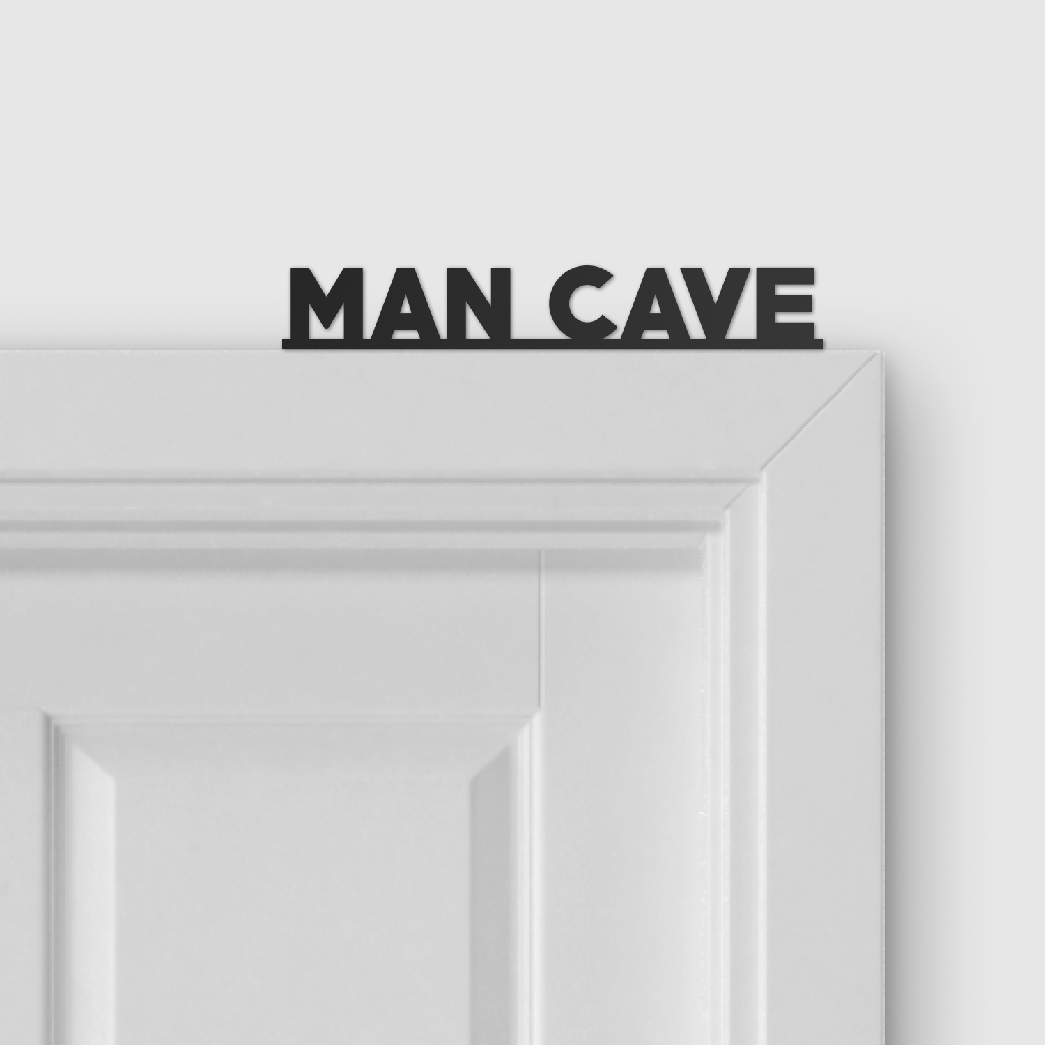 MAN CAVE door topper and door tag