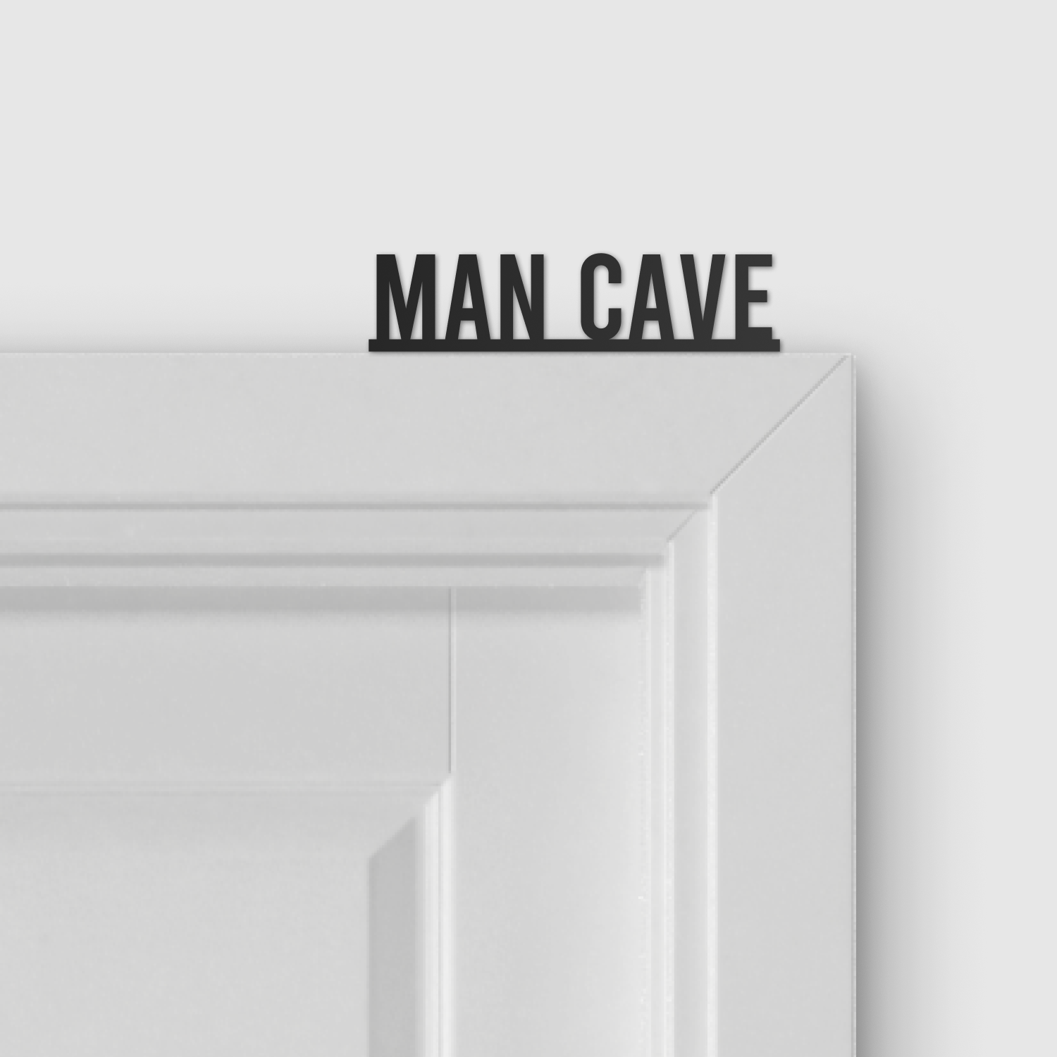MAN CAVE door topper and door tag