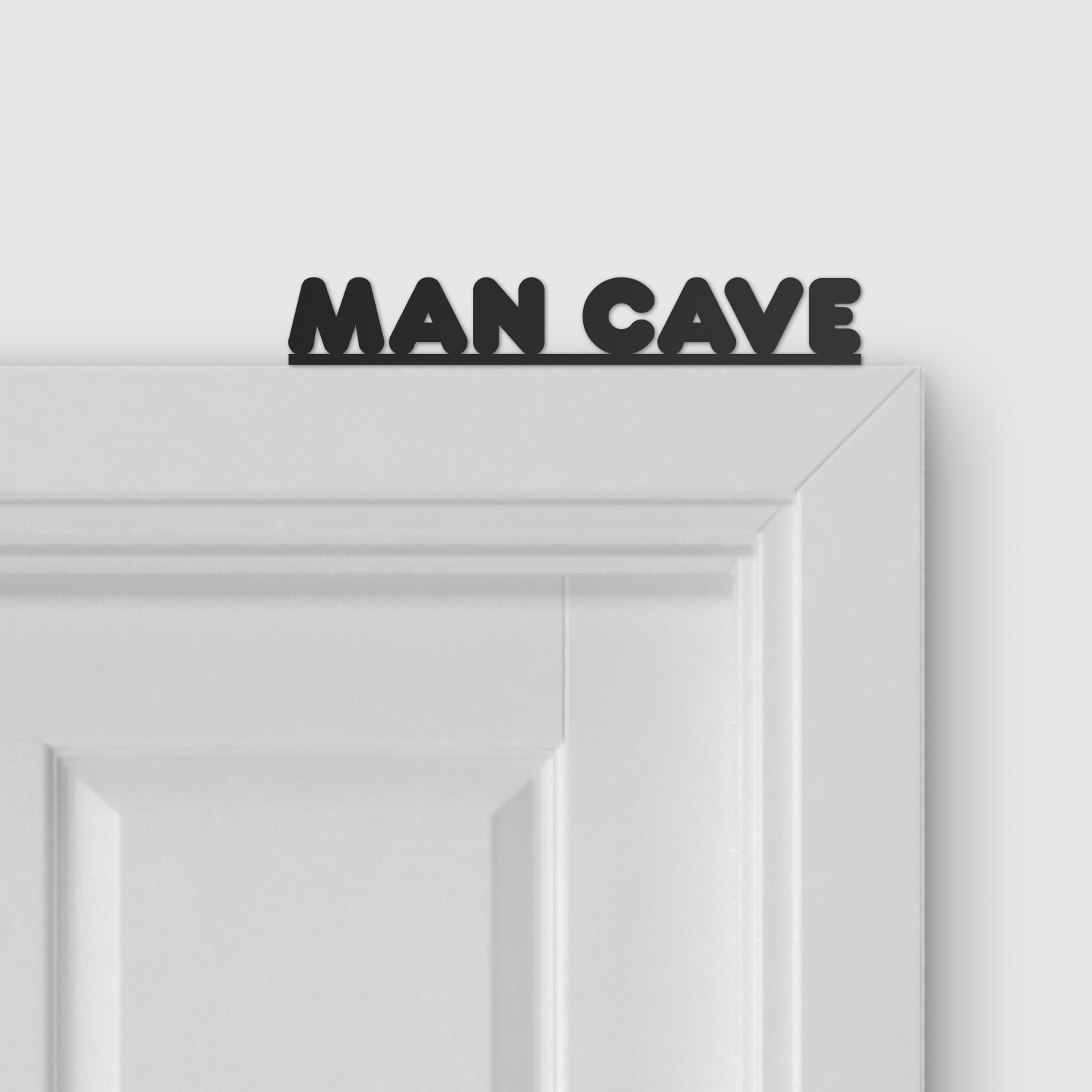 MAN CAVE door topper and door tag
