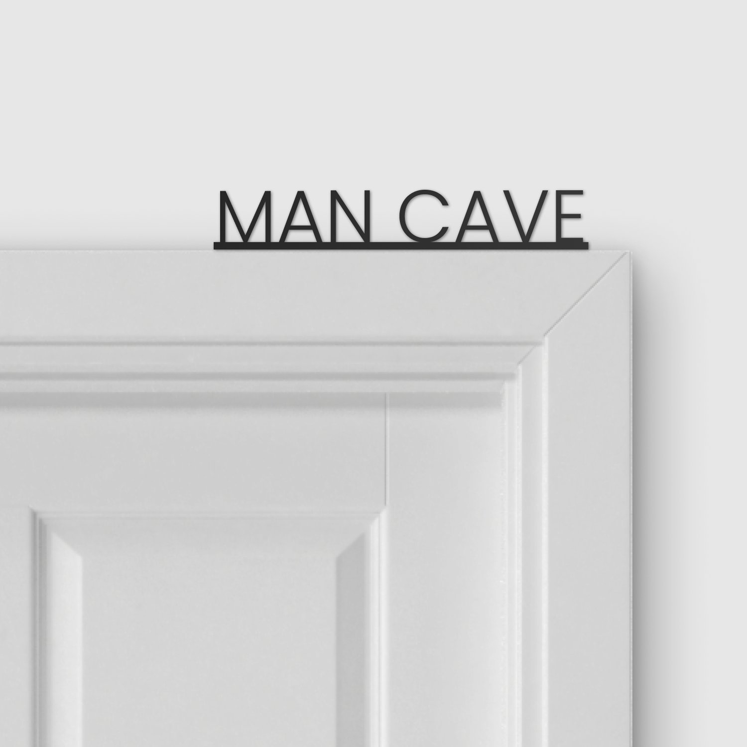 MAN CAVE door topper and door tag