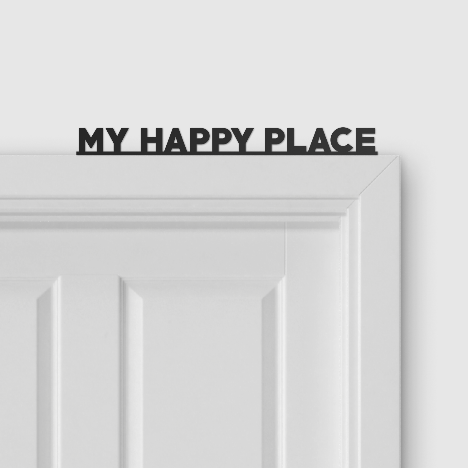 MY HAPPY PLACE door topper and door tag