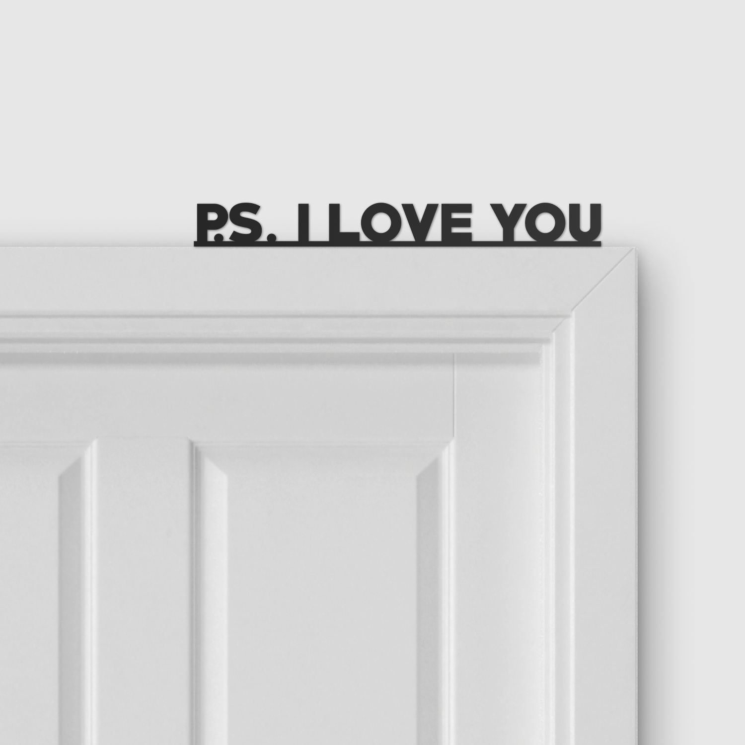 P.S. I LOVE YOU door topper and door tag