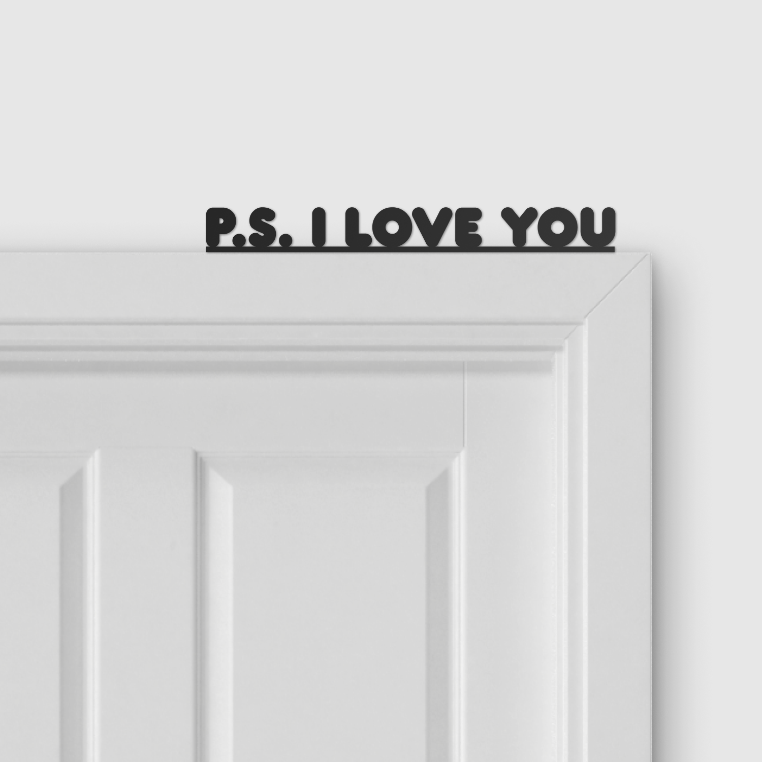 P.S. I LOVE YOU door topper and door tag