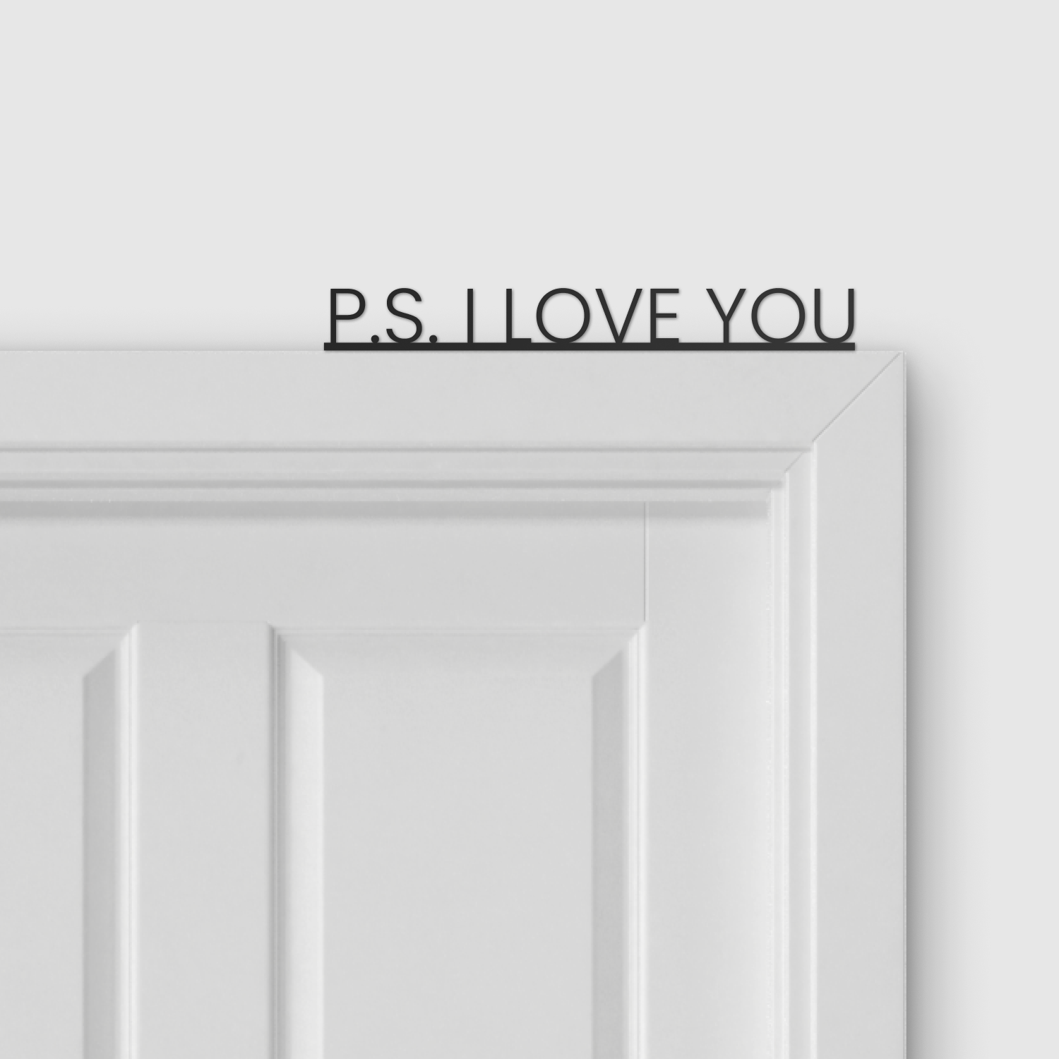 P.S. I LOVE YOU door topper and door tag